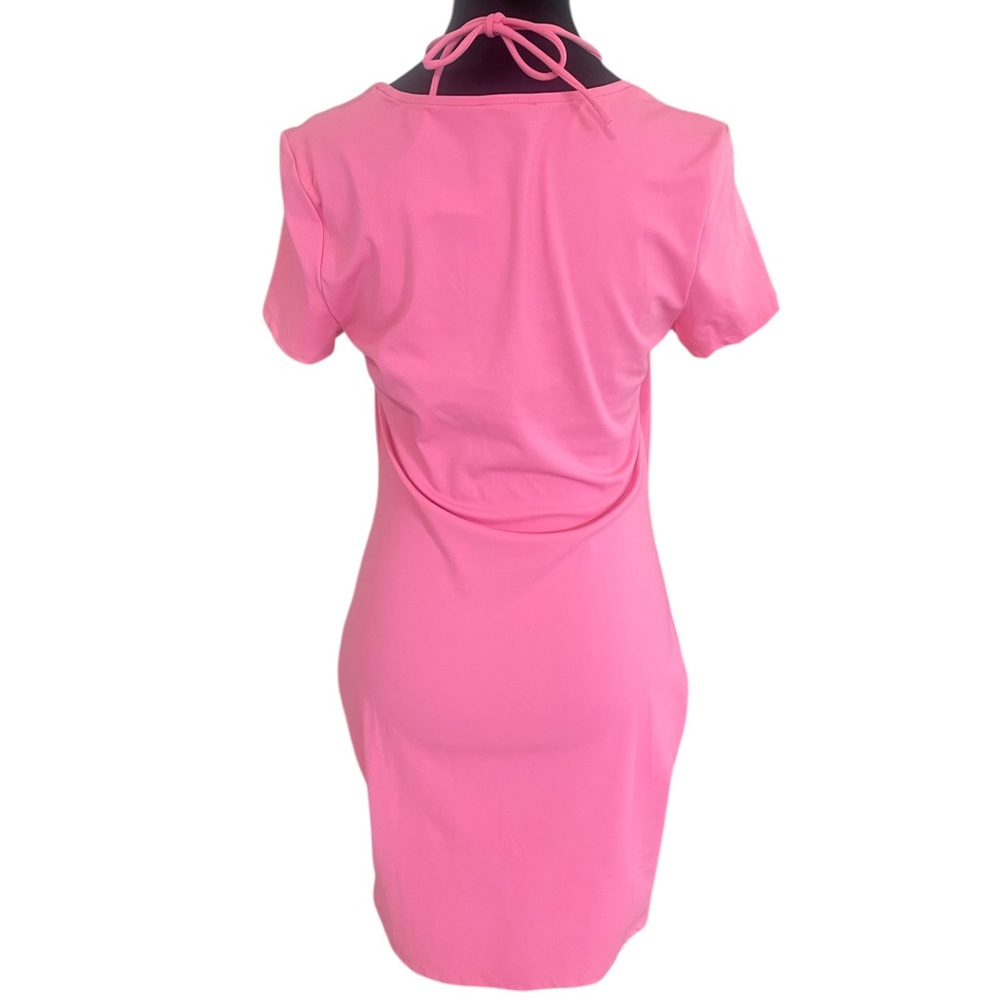 Hot in There Mini Dress,Chic Pink Cutout Dress,Large, New - Picture 4 of 9